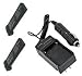 ValuePack (2 Count): Includes EXPEDITED SHIPPING AVAILABLE AT CHECKOUT with Extended Performance Replacement Battery PLUS Mini Battery Travel Charger for Specific Digital Camera and Camcorder Models / Compatible with KODAK 1236199, 4E6420, DCS Pro 14n, DCS Pro SLR/c, DCS Pro SLR/n Charges with Intelligent Charge Technology - Includes Car Adapter and TWO Batteries