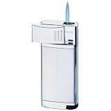 Colibri Destination 2 Tone Silver Torch Lighter Butane