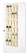 Shoe Organizer- Over The Door- 24 Natural Canvas Shoe Storage Pockets