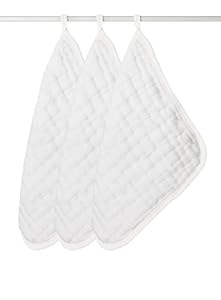 aden + anais 100% Cotton Muslin Washcloth, Water Baby Too, 3 Count