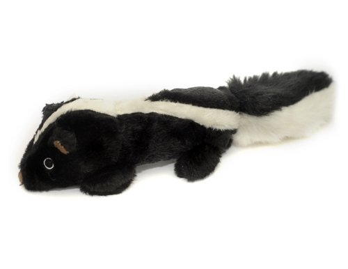 See PetLou Ez Squeaker Plush Dog Toy Skunk 11 in