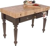 American Heritage Rustica Kitchen Island (Useful Gray Stain) (34.5"H x 48"W x 24"D)