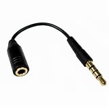  : Cables Unlimited AUD-1010B 3.5mm iPhone Adapter (Black)