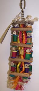 Planet Pleasures BamBoozlers Square Ladder Medium 14in Natural Bird Toy