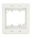 Arlington LVU2W-1 Recessed Low Voltage Mounting Bracket with Paintable Wall Plate, 2-Gang, White