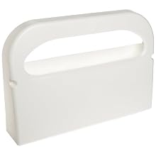 Hospeco HG-1-2Health Gards Half-Fold Plastic Wall Mounted Toilet Seat Cover Dispenser, White (Case of 2)