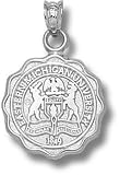 Eastern Michigan Eagles Sterling Silver Seal Pendant