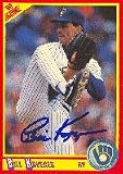 Bill Krueger, Milwaukee Brewers Autographed Card