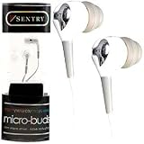 Sentry HO440 Micro Buds with Pouch and Extra Covers (White)