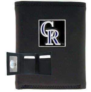 MLB Tri-fold Leather Wallet - Colorado Rockies