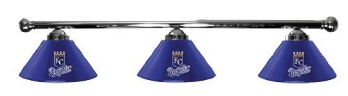 Kansas City Royals Pool Table Light - Chrome Bar