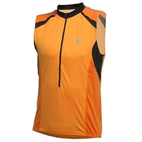 Cannondale Classique Sleeveless Jersey, Orange, Large, Mens