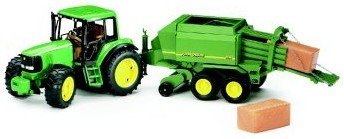 Bruder 2056 - John Deere m. Groballenpresse Preisvergleich