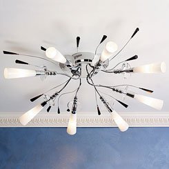 Octave Ceiling Lamp in Chrome Finish By Lumisource by LumiSource