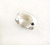 Sterling Silver 8 mm Wide Band Ring , Size 12