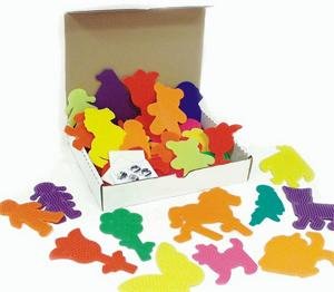 Childrens Toyshop  Toys : Fuse Bead Pegboards, Assorted Shapes (Pk/36)