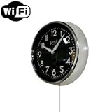 Wireless Spy Camera with WiFi Digital IP Signal, Recording & Remote Internet Access (Camera Hidden in a Wall Clock)