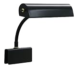 House of Troy Black Finish Grand Piano Lamp