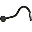 Black Flat Anodized Titanium Nose Ring