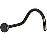 Black FLAT Anodized TITANIUM Nose Ring