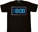 El Electro-Luminescence Working Digital Clock T-Clock T-shirt Tee