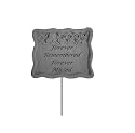 KayBerry Cast Stone Garden Stake He Who Plants a Tree 02303