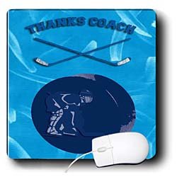 Beverly Turner Sports Design - Hockey Thanks Coach - Mouse Pads