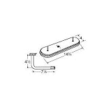MCM 15301-71111 Stainless Steel Oval Single, Off-Center Burner