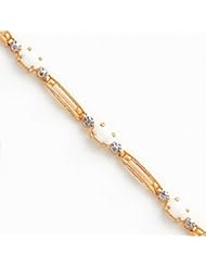14k Gold Completed Fancy Diamond/Opal Bracelet