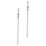 Pugster 925 Sterling Silver Stick Baton Jewelry Dangle Earrings