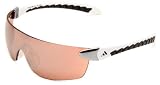 adidas supernova a150-6066 Rectangle Sunglasses,Chrome & White Frame/LST Active Silver Lens,One Size