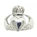 Mans Sterling Silver Irish Claddagh Ring Celtic Love