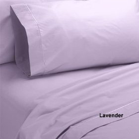 Egyptian Cotton 500 Thread Count Solid Sateen 3 Pc Duvet Cover Set Lavender - King.