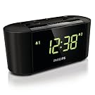 Philips AJ3500 Clock Radio with Big Display and Intelligent Clock which Sets the Time for you once plugged in