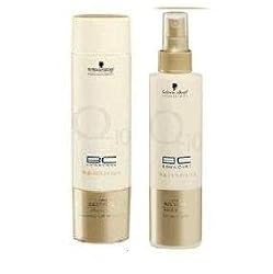 Schwarzkopf Bonacure Time Restore Q10 Shampoo(8.5 oz) and Satin Spray Conditioner (6.8 oz)