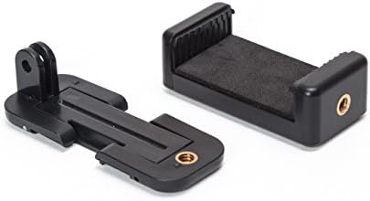 Cell Phone Tripod Adapters - iPhone Tripod Mount - Universal Smartphone Holder - Use on Tripod, Monopod, Selfie Stick, Tabletop Tripod Stand Using 1/4"-20 Screws - Compact Durable Design - Set of 2