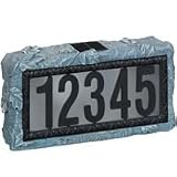 Woods Industries 97358 Moonrays Solar House Number Sign
