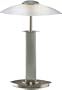 Holtkoetter Halogen Table Lamp with Glass Shade, Satin Nickel with Satin White Glass