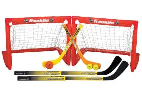 The Franklin Sports NHL Indoor Sport 2 In 1 Set includes everything you need for safe fun indoor hockey.