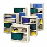 HON(R) Open-Front Steel 72in. Bookcase, 5 Shelves, Black