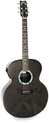 RainSong Guitars Black Ice Series BI-JM1000N2 Acoustic-Electric Guitar Natural carbon