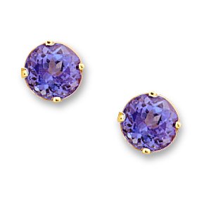 14K 1.00 CTW Tanzanite Stud Earrings