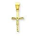 14k 1/2 pt Diamond Cross Necklace