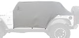 Smittybilt 1061 Gray Water-Resistant Cab Cover with Door Flap