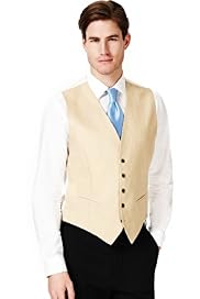 Pure Linen 5 Button Wedding Waistcoat