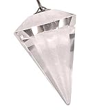 QUARTZ - FACETED Divination PENDULUM - Healing Stone