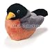 PLUSH BIRD 5in MALE ROBIN