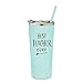 SassyCups Best Teacher Ever Tumbler | 22 Ounce Engraved Mint Stainless Steel Insulated Tumbler with Lid and Straw | Teacher Appreciation | Teacher Tumbler | New Teacher | Teacher Cup | School Teacher