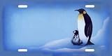 AIRBRUSHED LICENSE PLATES - PENGUIN LICENSE PLATE - #1212