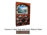 Wine Cellar Innovations Designer Series Collection Red Oak with Dark Walnut Stain Individual Diamond Bin 34x45x12-in.